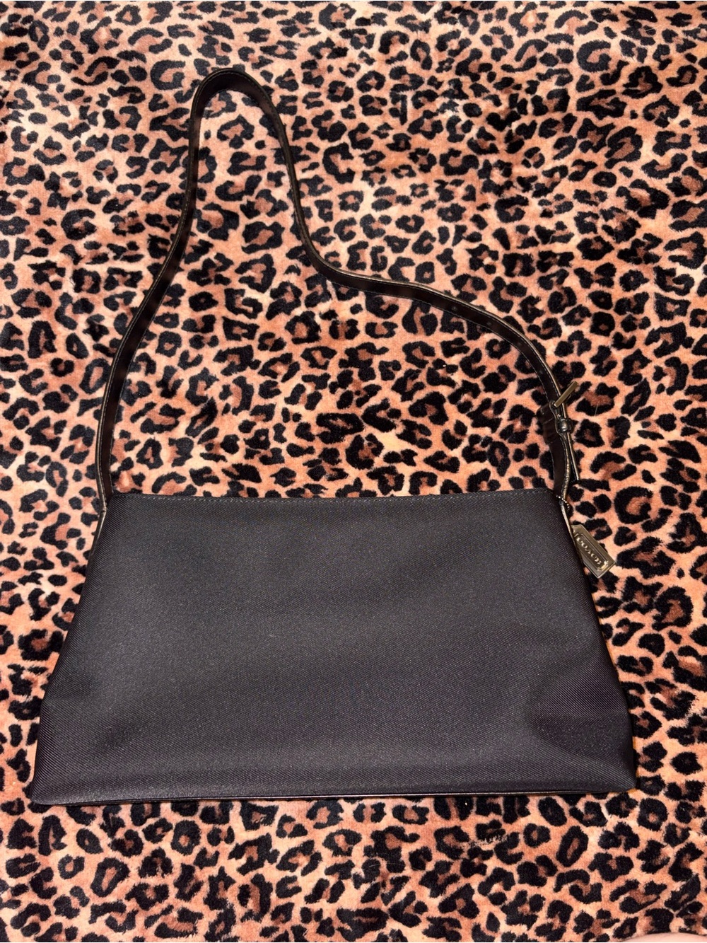 Coach Black nylon bag with adjustable strap